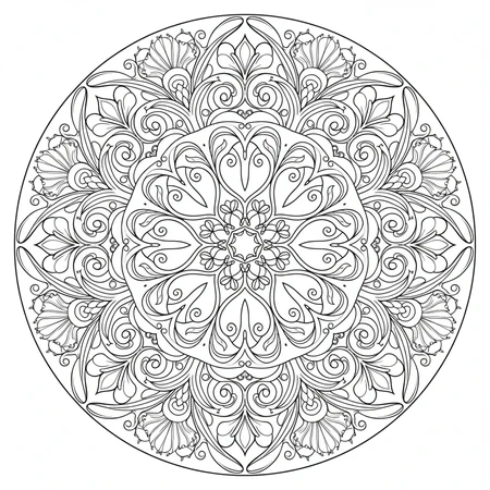 Mandala Art Nouveau #17