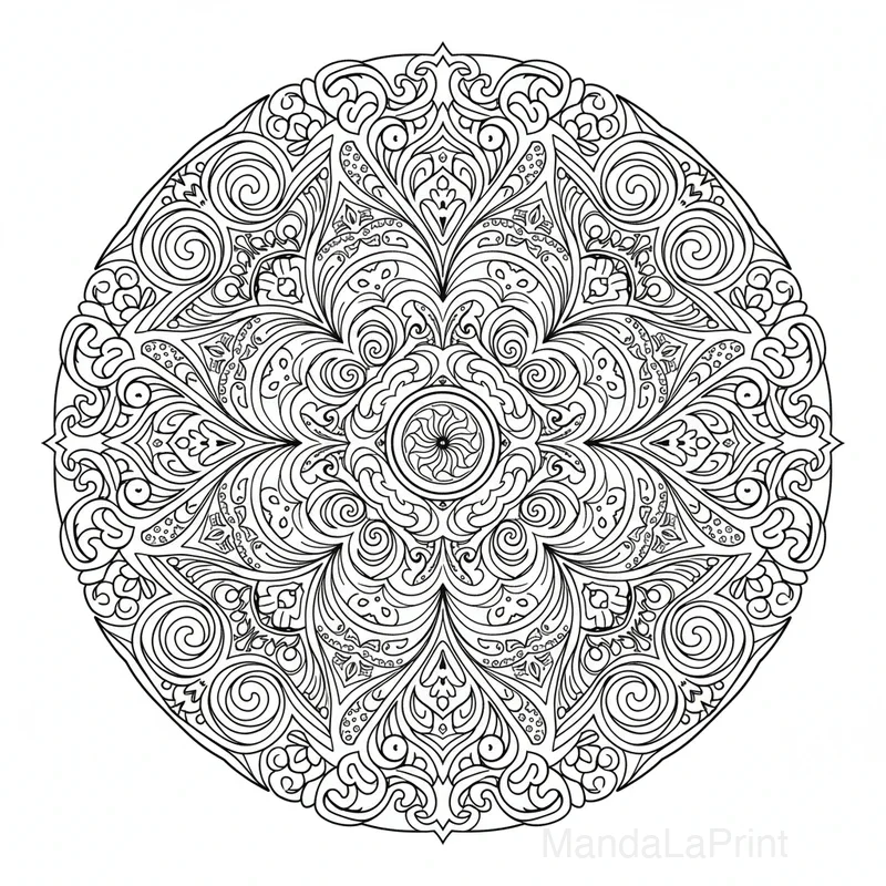 Mandala Psychédélique #21