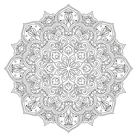 Mandala Abstrait Artistique #9