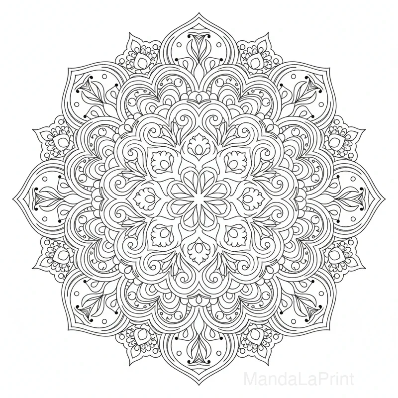 Mandala Abstrait Artistique #9