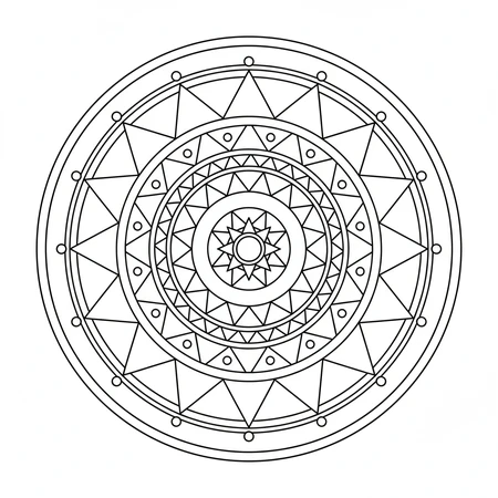 Mandala Simple pour Débutants #37