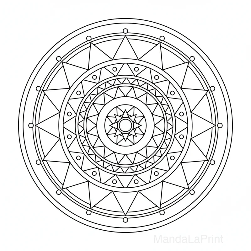 Mandala Simple pour Débutants #37