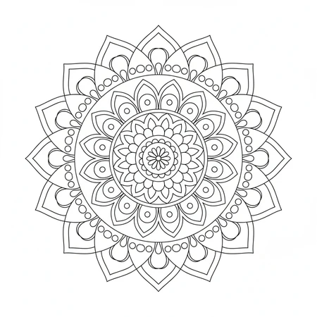 Mandala Simple pour Débutants #7