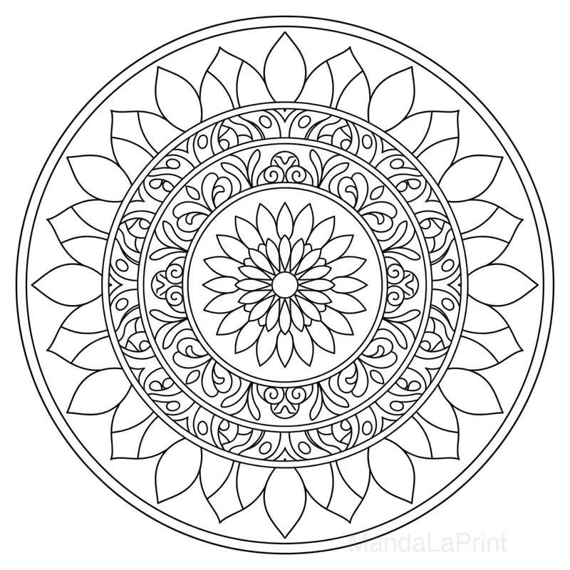 Simple Mandala pour Débutants #44