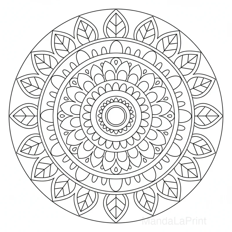 Mandala Simple pour Débutants #46