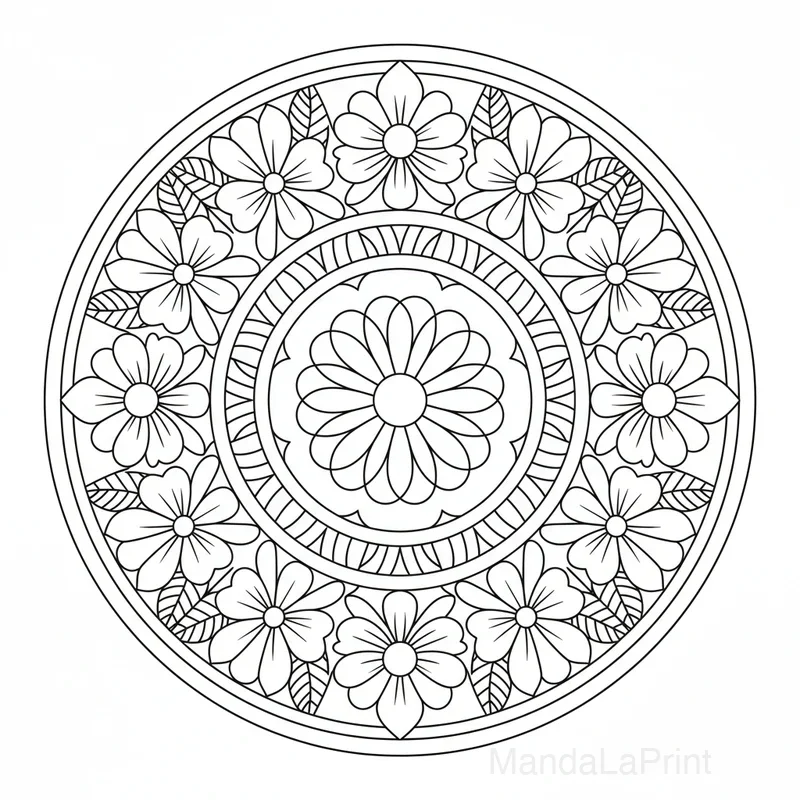 Débutant Zen Mandala #24