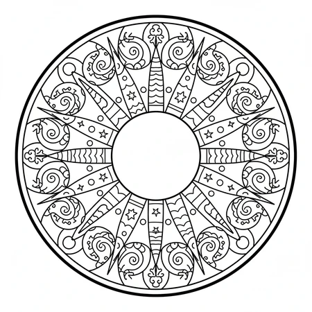 Coloriage Mandala Enfant #39