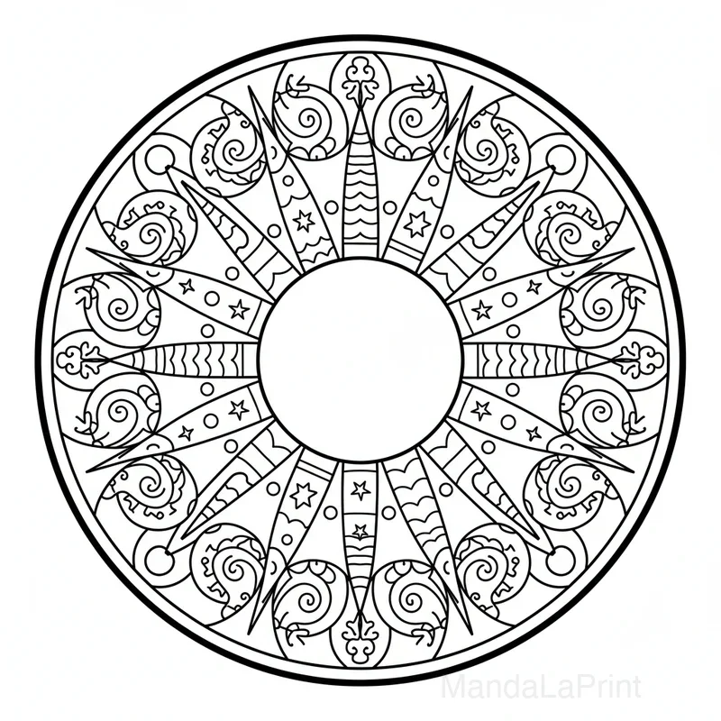 Simple Mandala pour Débutants #39