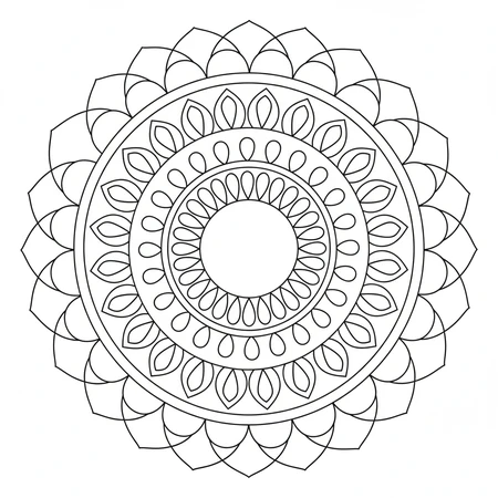 Coloriage Mandala Enfant #35