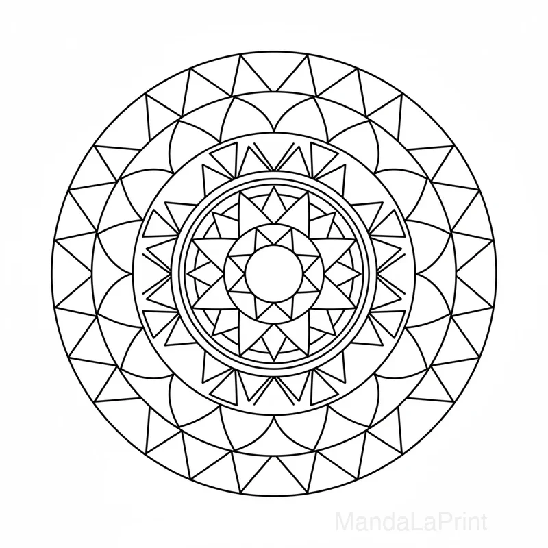 Basique Relaxant Mandala #25