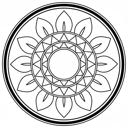 Mandala Débutant Zen #34