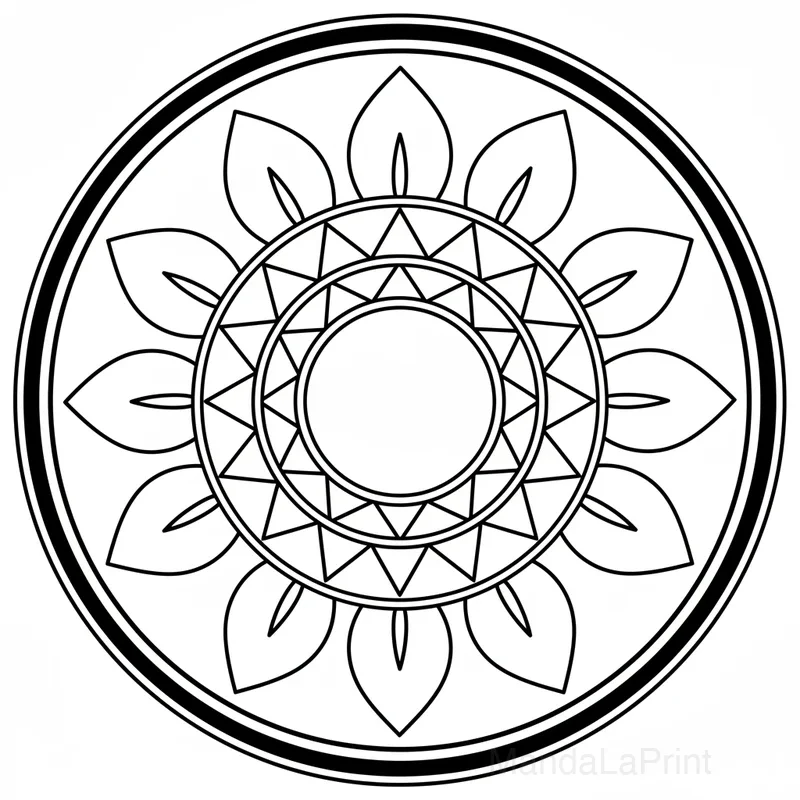 Beginner Zen Mandala #34