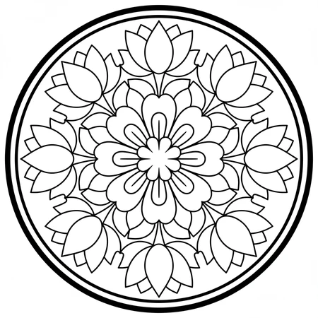 Coloriage Mandala Enfant #15