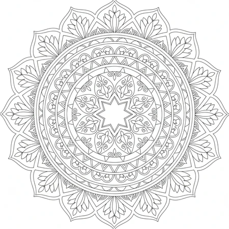 Coloriage Mandala Enfant #27
