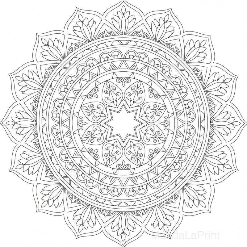 Basique Relaxant Mandala #27