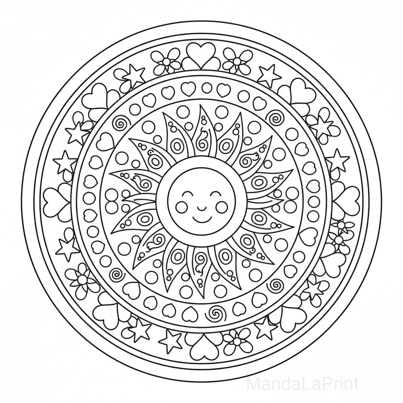Simple Mandala pour Débutants #10