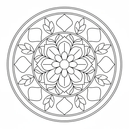 Mandala Débutant Zen #29