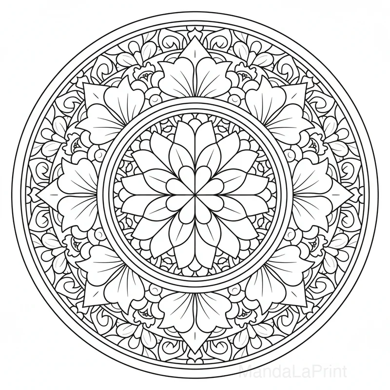 Simple Mandala pour Débutants #13