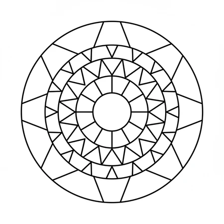 Mandala Simple pour Débutants #12