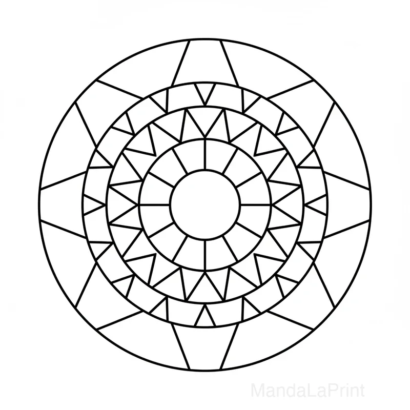 Anfänger Zen Mandala #12