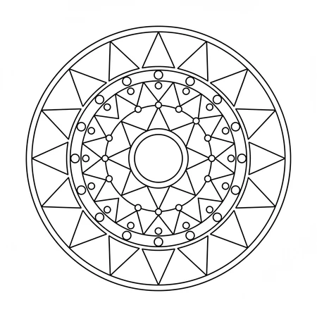Coloriage Mandala Enfant #41