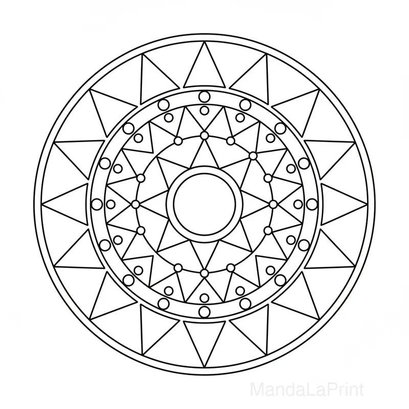 Coloriage Mandala Enfant #41