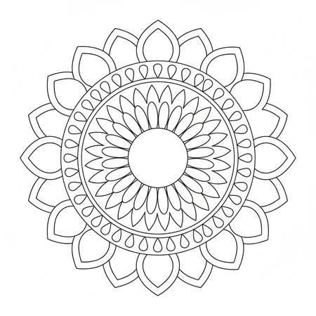 Coloriage Mandala Enfant #47