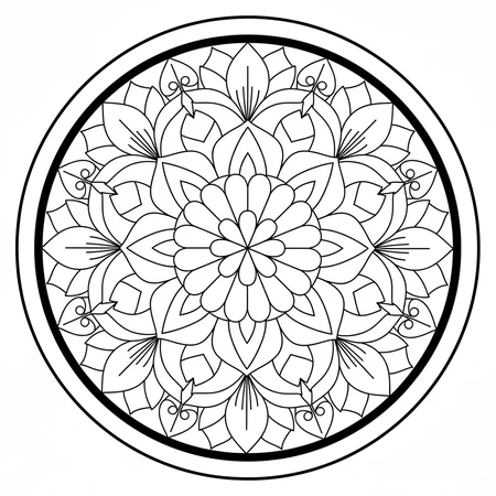 Mandala Débutant Zen #16