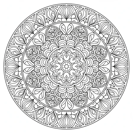 Mandala Facile à Colorier #20