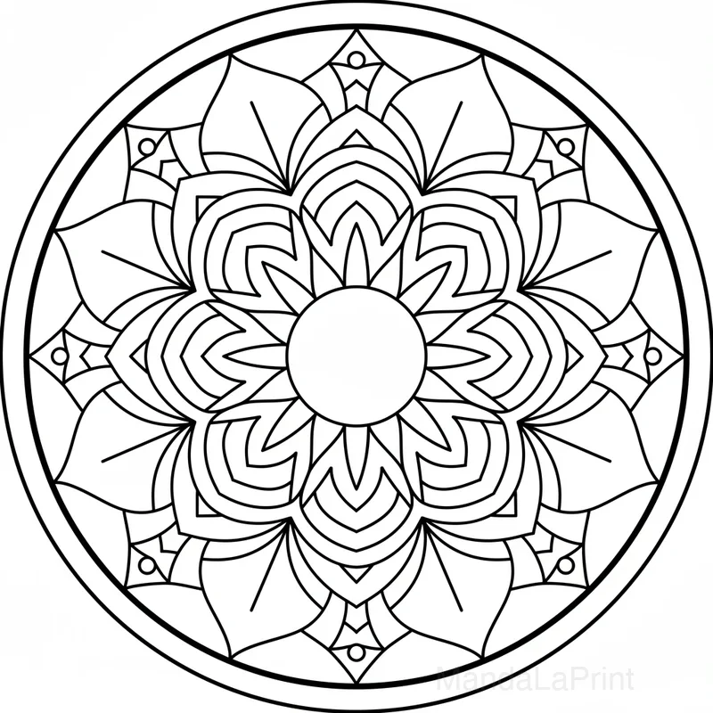 Simple Mandala for Beginners #26