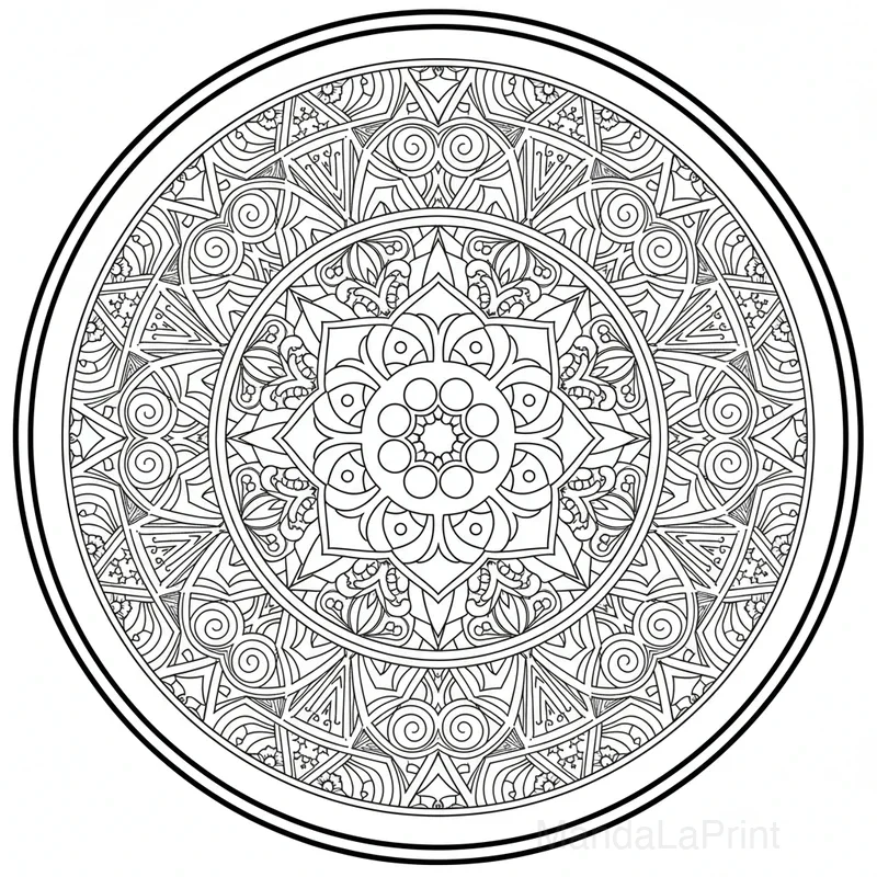 Simple Mandala pour Débutants #45