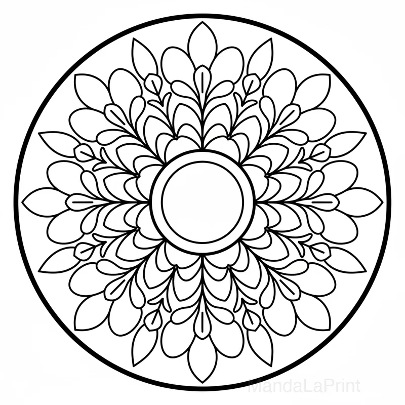Easy Beginner Mandala #48