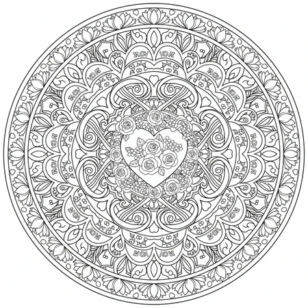 Mandala Fête des Mères #4