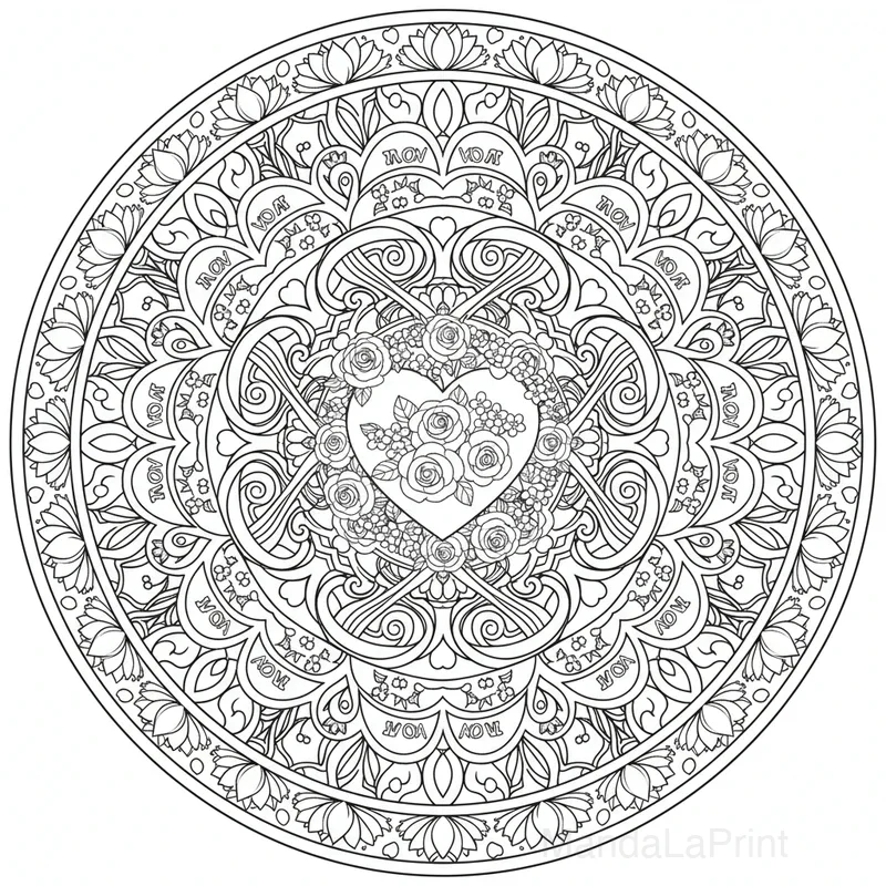 Festa della Mamma  Mandala #4