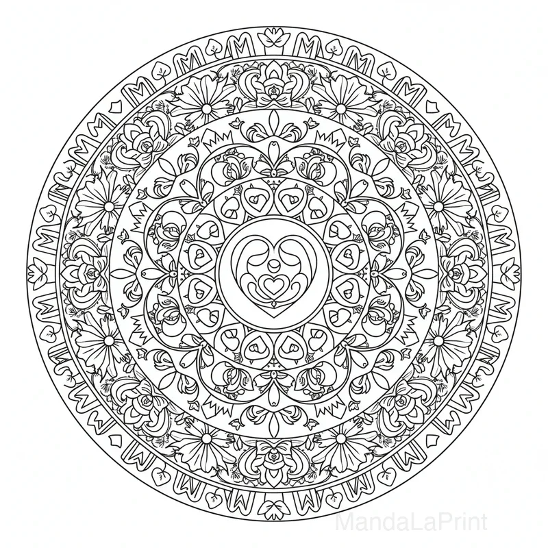 Mandala Fête des Mères #3