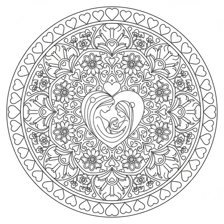 Mandala Fête des Mères #6