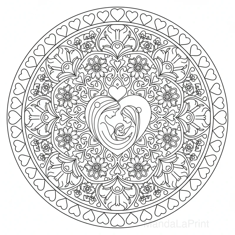 Fête des Mères  Mandala #6