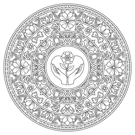 Mandala Fête des Mères #1