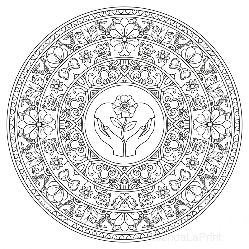 Fête des Mères  Mandala #1