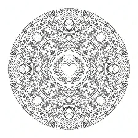 Mandala Fête des Mères #8