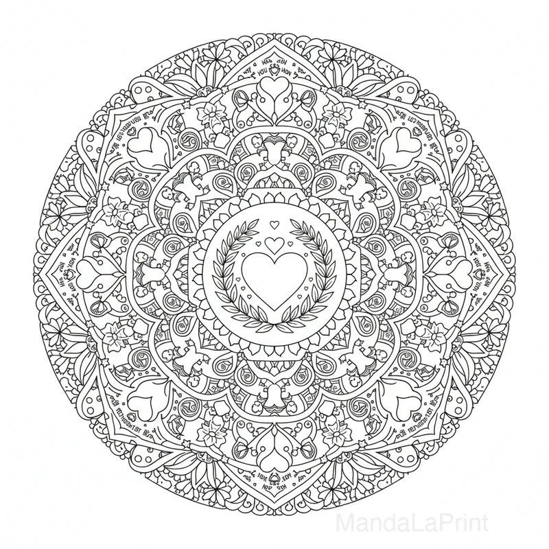 Mandala Fête des Mères #8