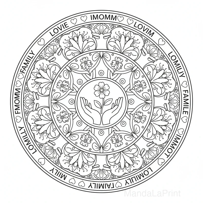 Fête des Mères  Mandala #9