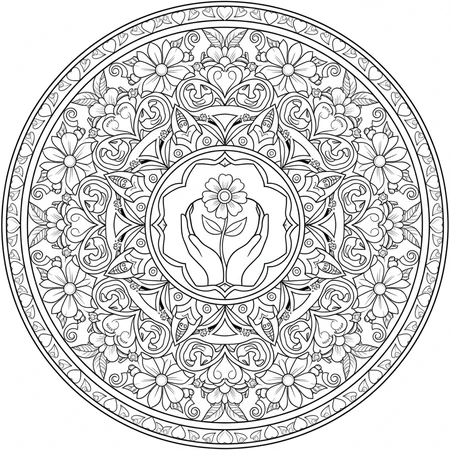 Mandala Fête des Mères #15