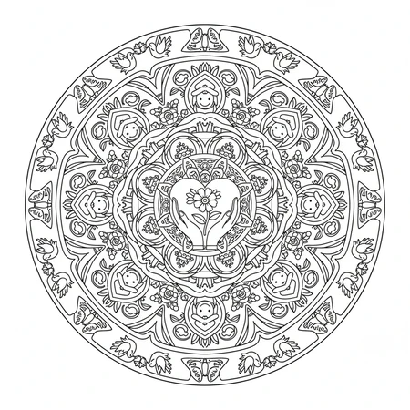 Mandala Fête des Mères #5