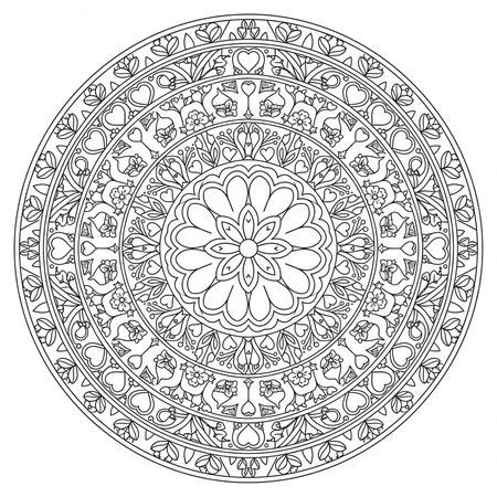 Mandala Fête des Mères #11