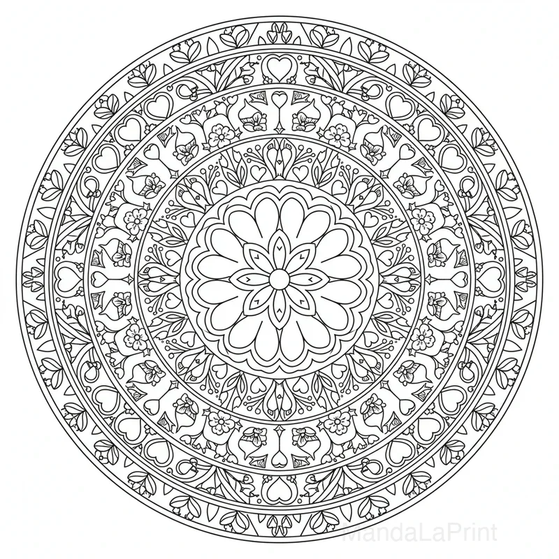 Fête des Mères  Mandala #11