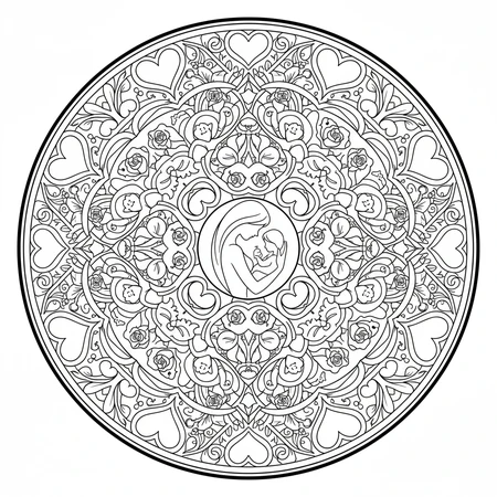 Mandala Fête des Mères #13