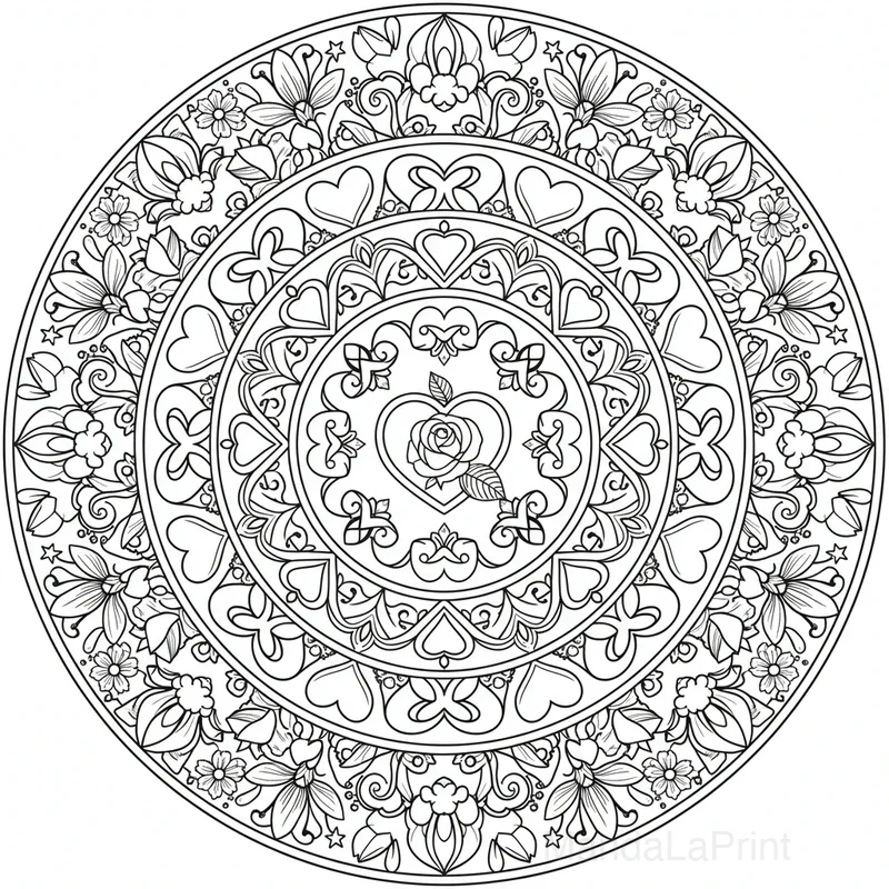 Mandala Fête des Mères #16