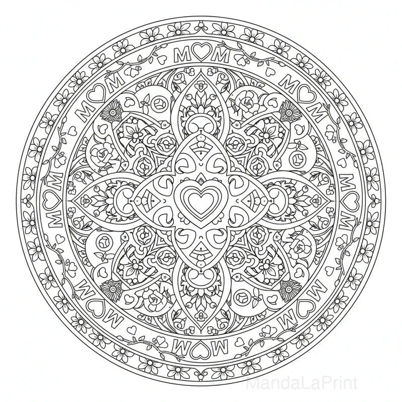 Mandala Fête des Mères #18