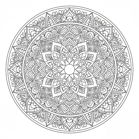 Mandala Fleur de Lotus #42